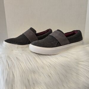 Dr Scholl's Gray Slip-On Sneakers, Size 8